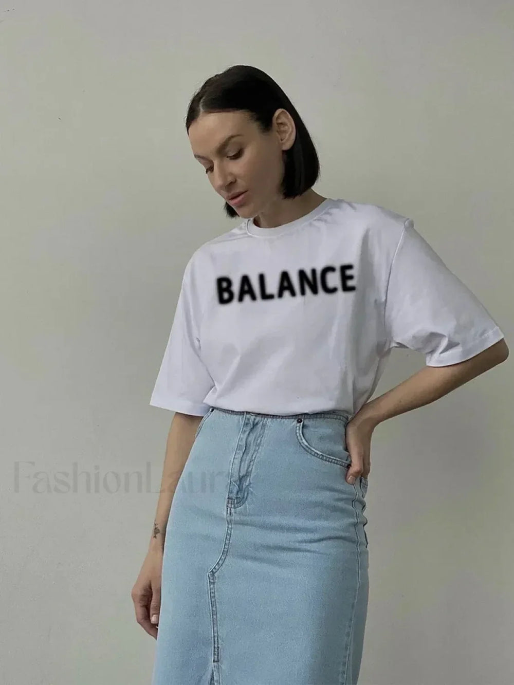 Vintage Letter Printed T Shirt