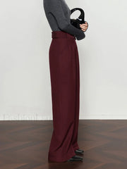 Vintage Pleated Wide Leg Pants Pants