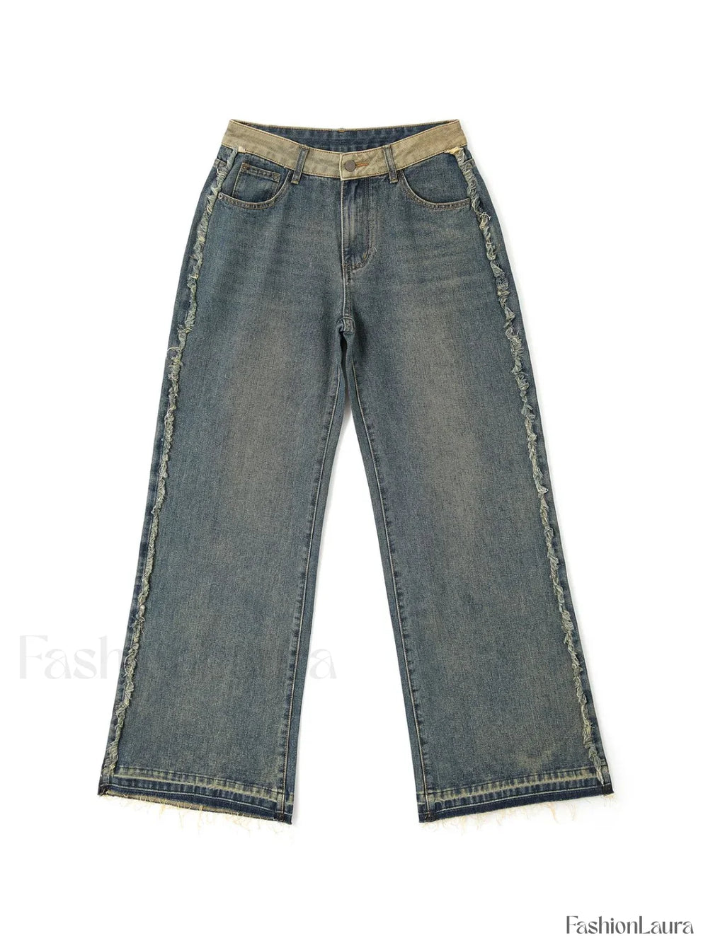 Vintage Wash Distressed Boyfriend Jeans Boyfriend Jeans