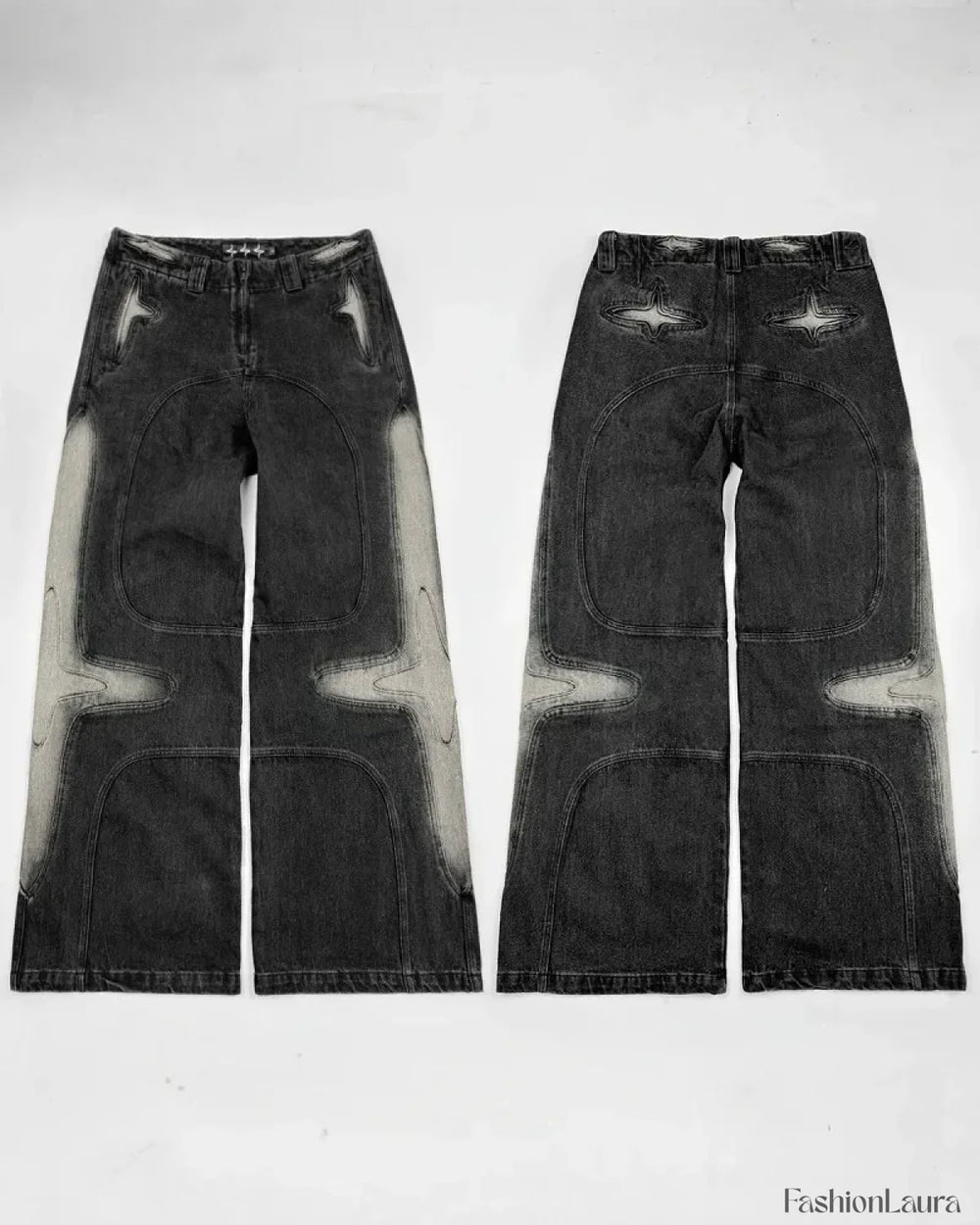 Vintage Washed Baggy Pants for Halloween Style