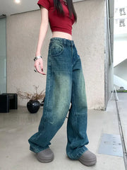 Vintage Y2K Baggy High Waist Wide leg Denim Jeans