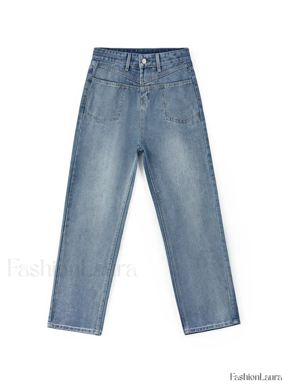 Washed Classic Denim Boyfriend Jeans Boyfriend Jeans