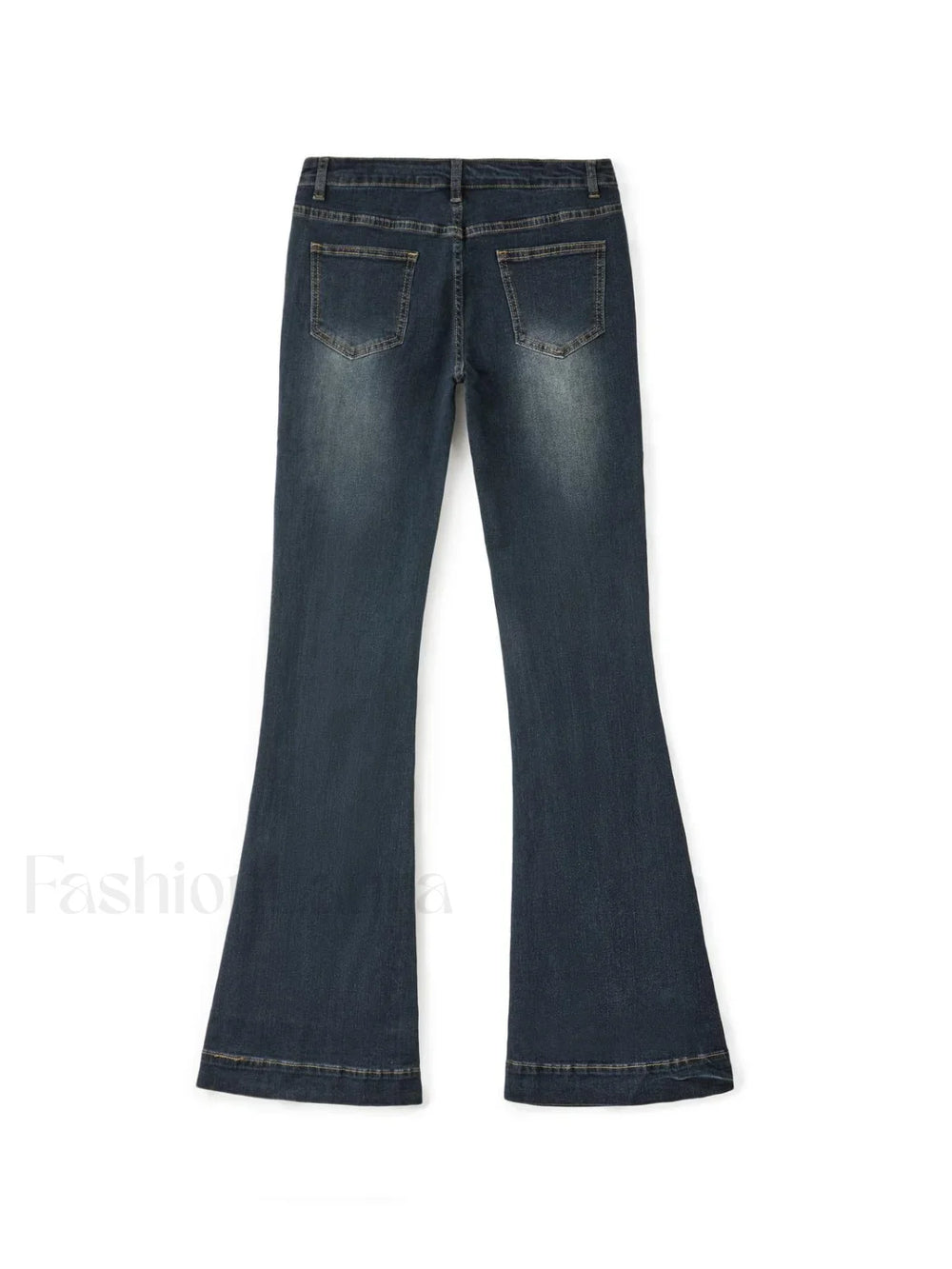 Washed Low Waist Flare Jeans Flare Jeans