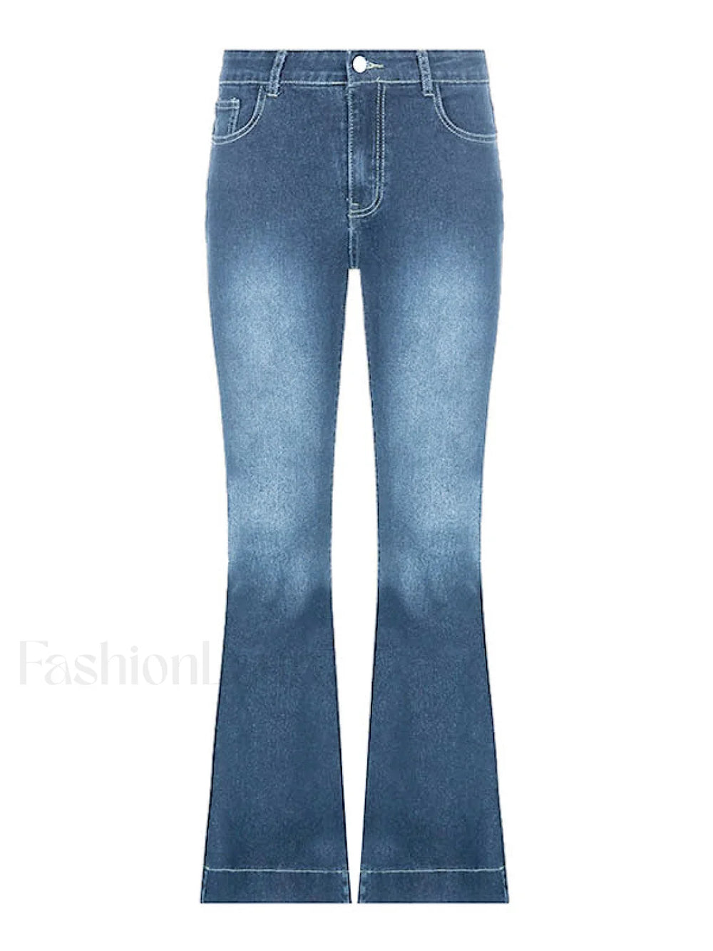 Washed Low Waist Flare Jeans Flare Jeans