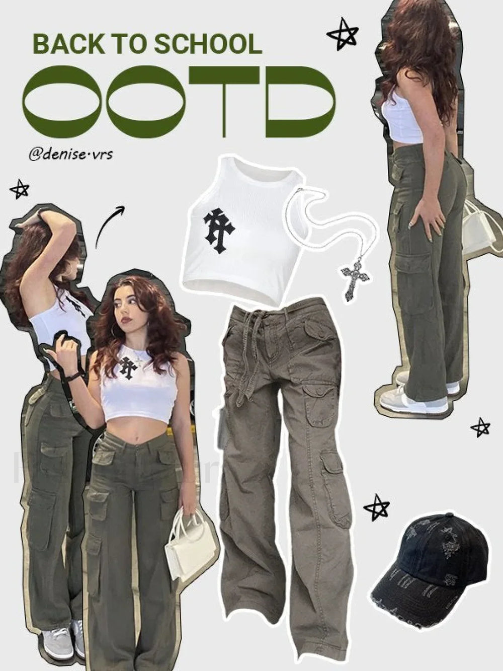 Washed Pocket Patched Cargo Jeans Cargo Jeans