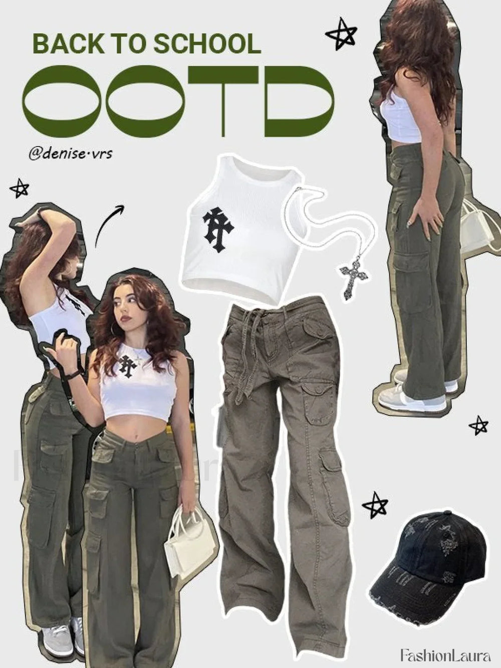 Washed Pocket Patched Cargo Jeans Cargo Jeans