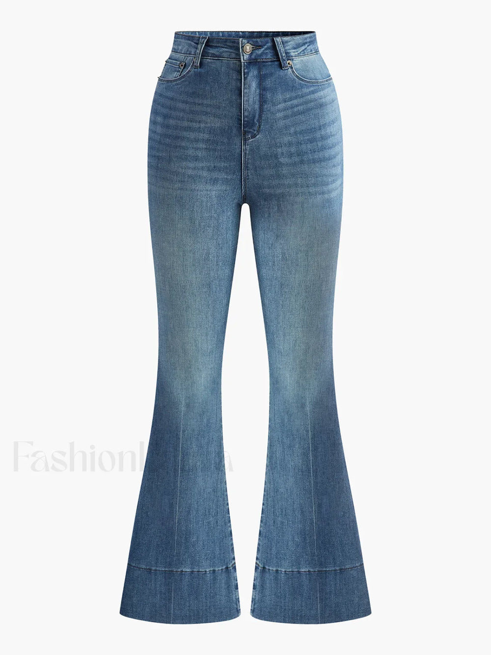 Washed Slim Draped Denim Pants Jeans