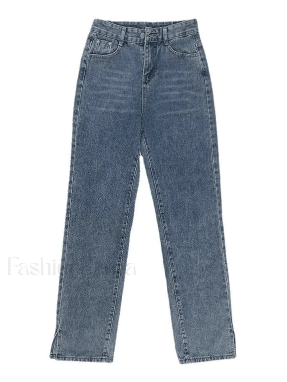 Washed Split Boyfriend Jeans Jeans