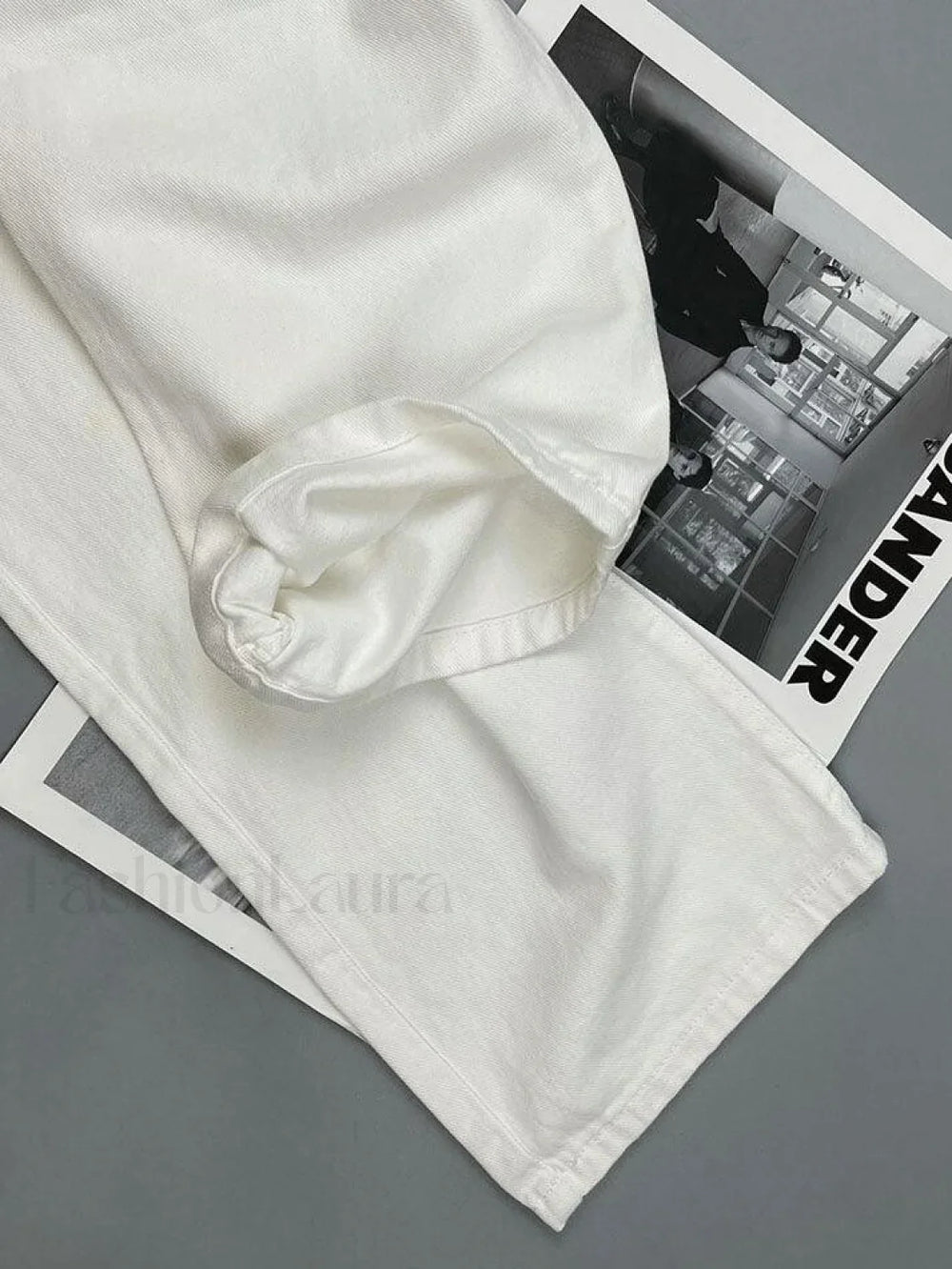 White Washed Boyfriend Jeans Jeans