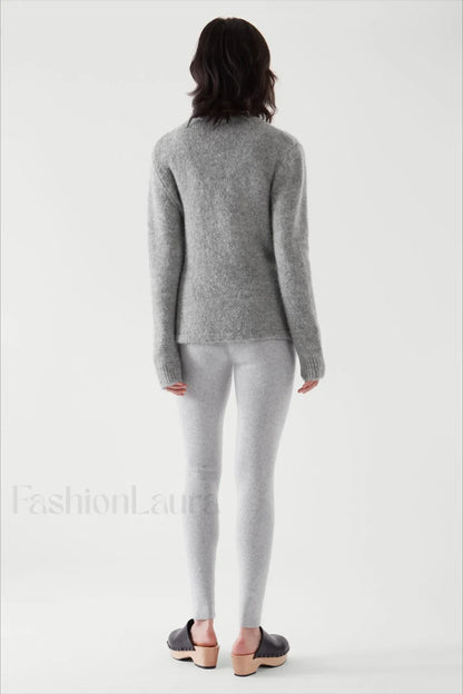 Winter Wool Blend Asymmetrical Cardigan