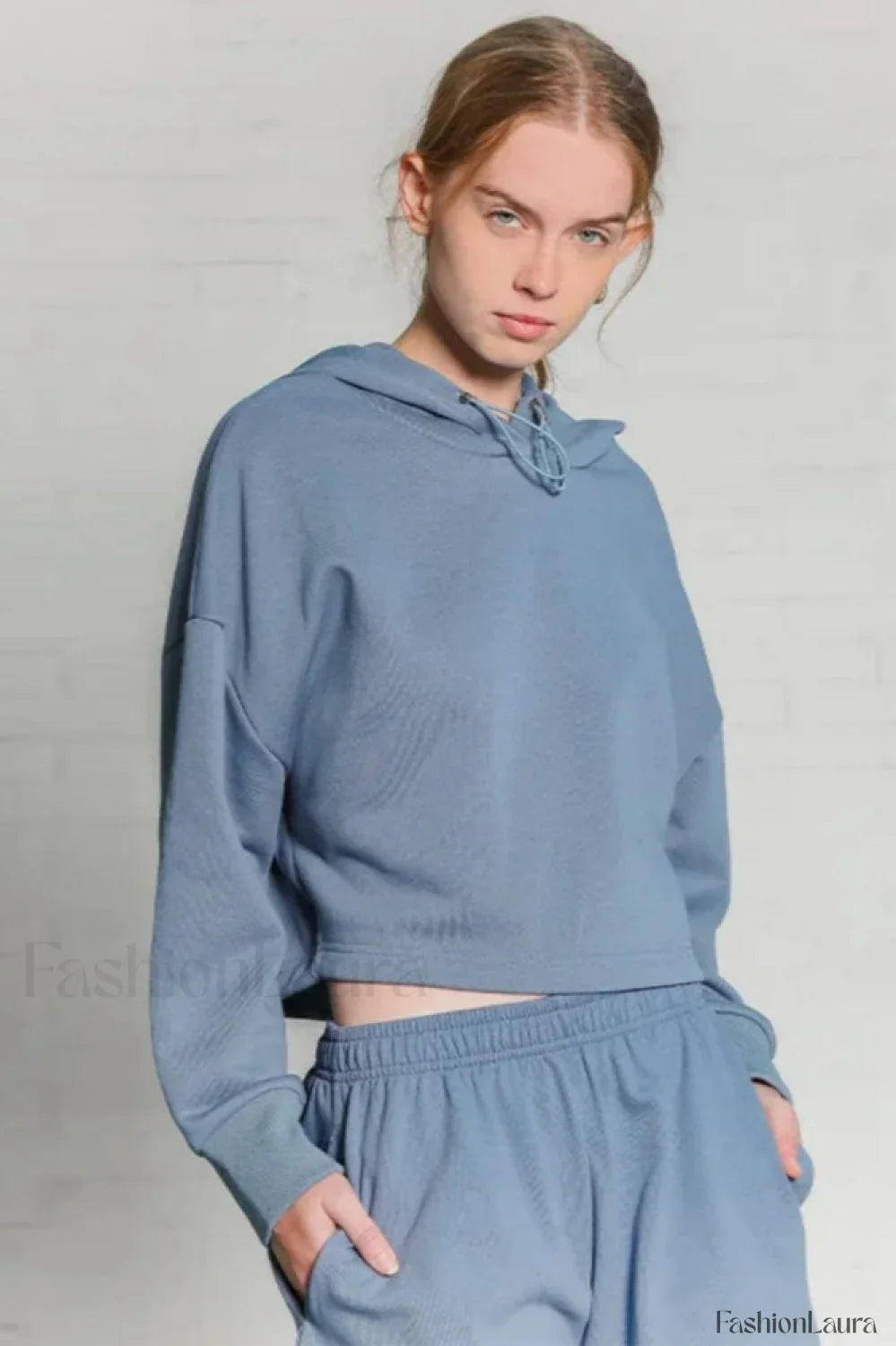 Women’s Oversized Long Sleeve Hoodie Blue / S