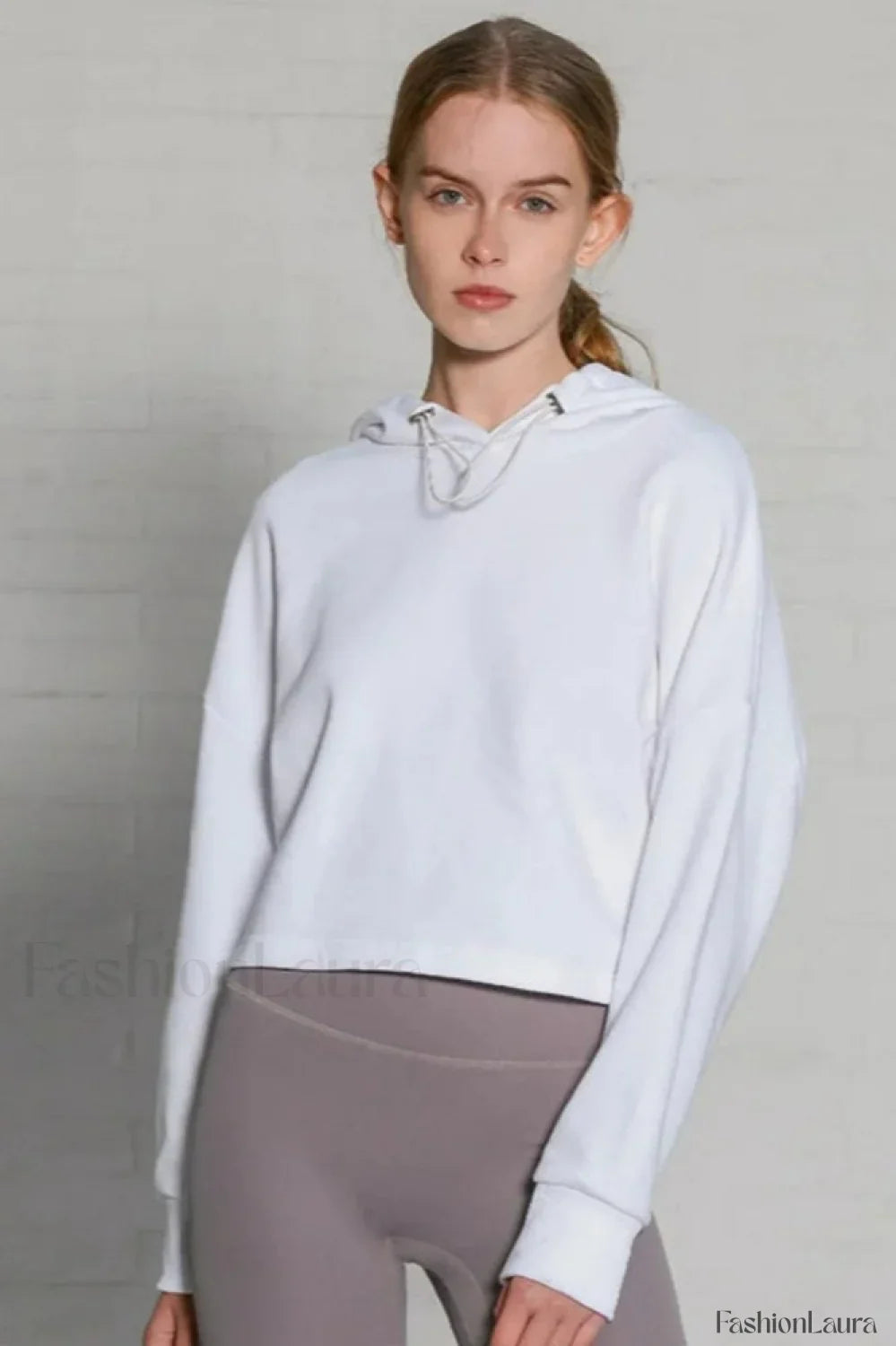 Women’s Oversized Long Sleeve Hoodie White / S