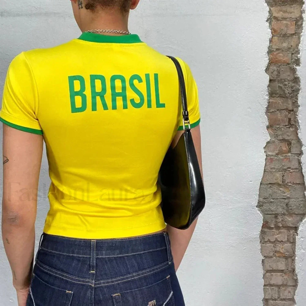 Y2K Brazilian Style Aesthetic Sports T Shirt