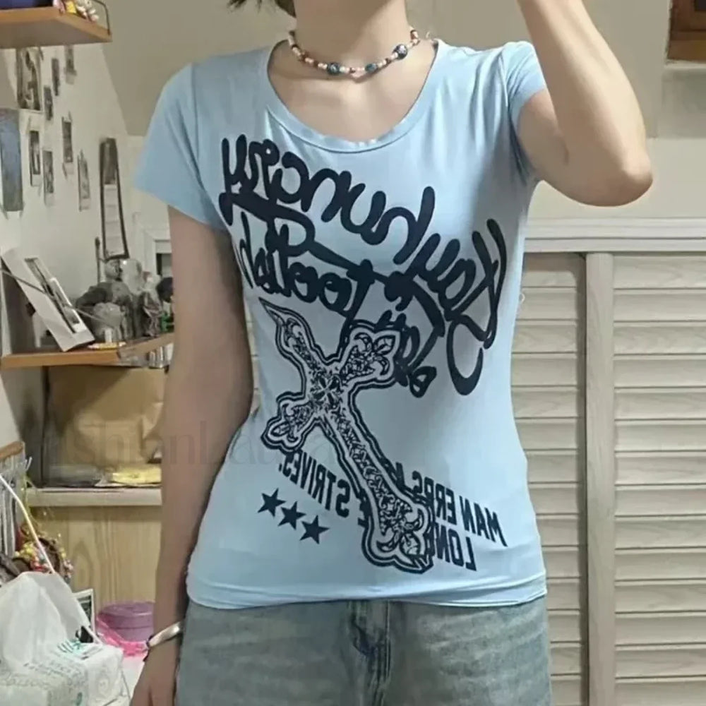 Y2K Hottie Harajuku Style T Shirt