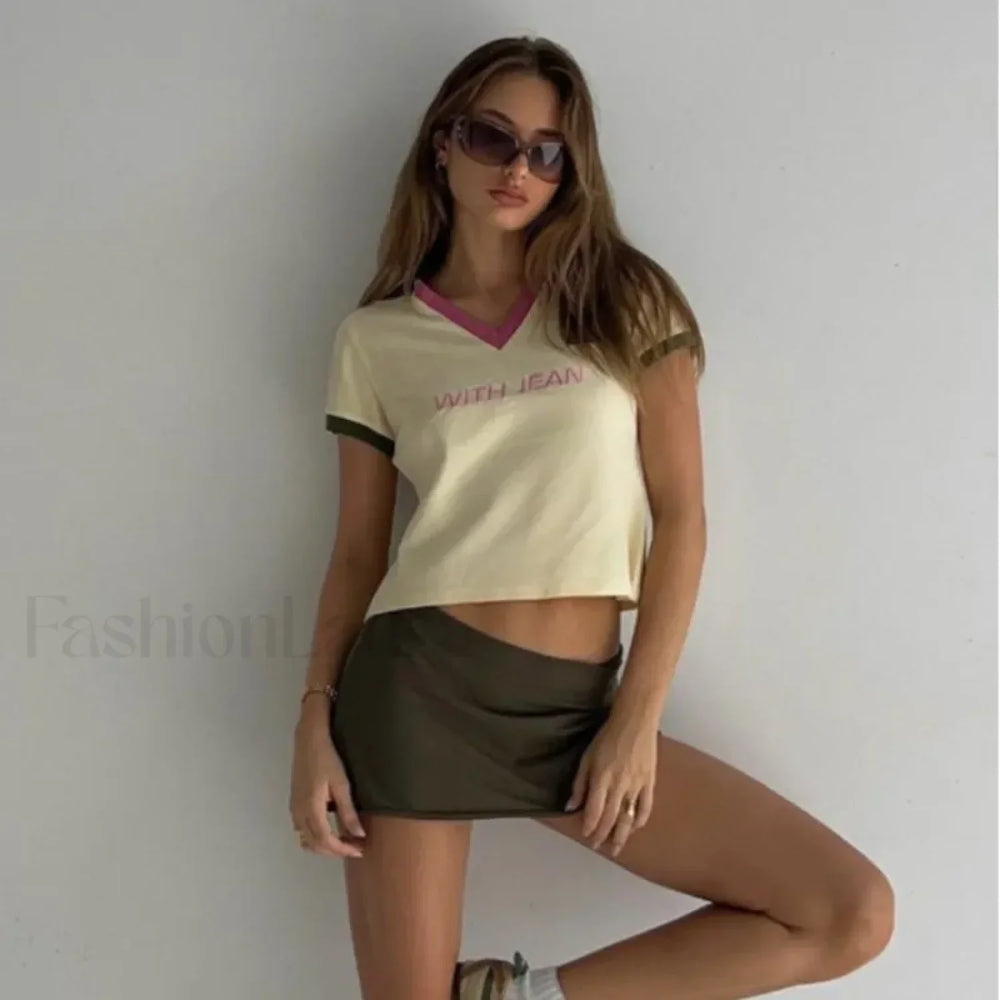 Y2K Sexy Round Neck T Shirt